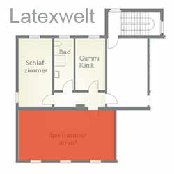 Latexwelt Großer Spielraum Grundriss